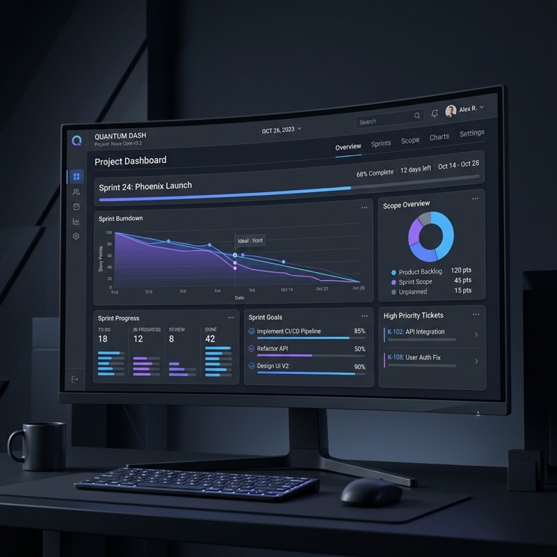 Kapsam görünürlüğü dashboard görseli